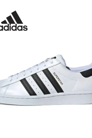 Adidas-Zapatillas deportivas Superstar para hombre y mujer, zapatos informales a la moda, color blanco y negro, ZelEG4598