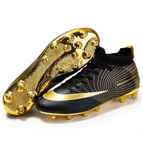 Zapatos de fútbol FG para hombre y mujer, botas de fútbol, calzado de exterior, escarpines, crampones, talla 32-45EUR - Image 3