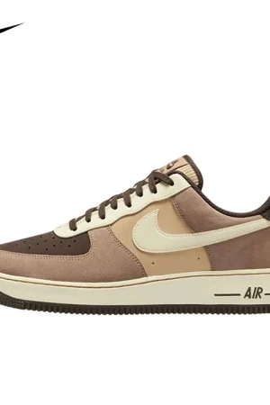 Nike-zapatillas de Skateboarding Air Force 1 para hombre, zapatos de Skateboarding originales, AF1, estilo Retro clásico, color marrón arroz, FB8878-200