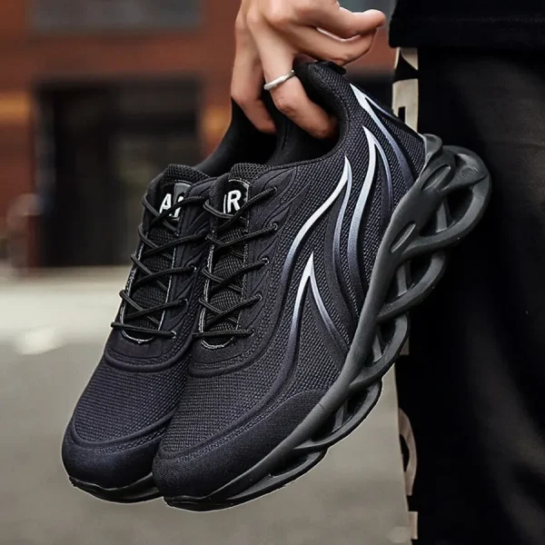 Zapatillas de correr de moda para hombre, zapatillas de deporte de punto con estampado de llama, zapatillas de deporte atléticas, zapatillas de entrenamiento de jogging ligeras - Image 5