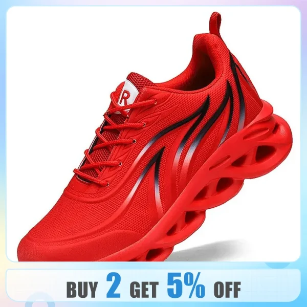 Zapatillas de correr de moda para hombre, zapatillas de deporte de punto con estampado de llama, zapatillas de deporte atléticas, zapatillas de entrenamiento de jogging ligeras