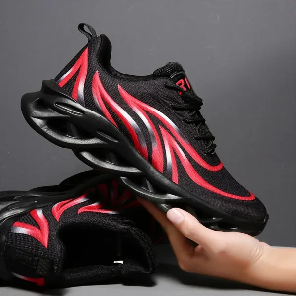 Zapatillas de correr de moda para hombre, zapatillas de deporte de punto con estampado de llama, zapatillas de deporte atléticas, zapatillas de entrenamiento de jogging ligeras - Image 4