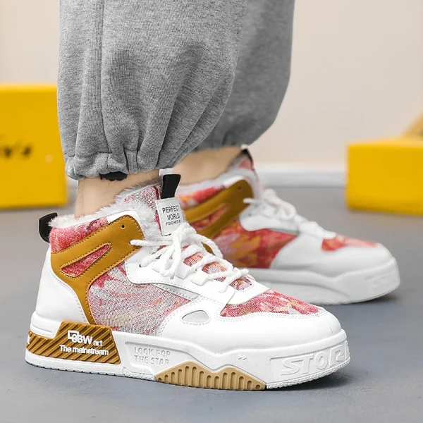 Nike-zapatos de algodón de alta calidad para hombre, calzado con pintura al óleo del bosque secreto, cálidos, tenis masculinos originales - Image 3