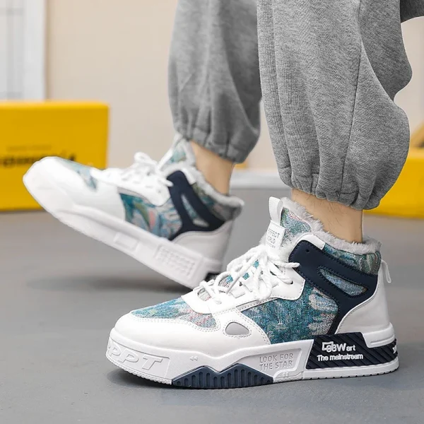 Nike-zapatos de algodón de alta calidad para hombre, calzado con pintura al óleo del bosque secreto, cálidos, tenis masculinos originales - Image 4