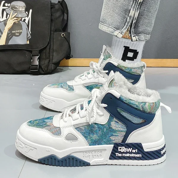 Nike-zapatos de algodón de alta calidad para hombre, calzado con pintura al óleo del bosque secreto, cálidos, tenis masculinos originales - Image 6