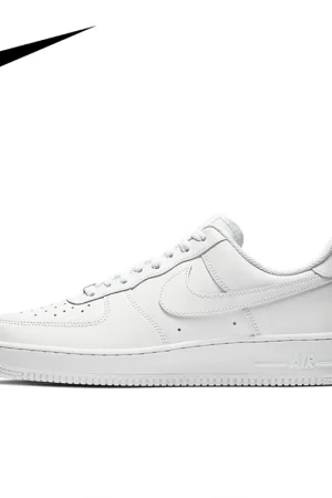 Nike-zapatillas de Skateboarding Air Force 1 Low '07 Unisex, zapatos de Skateboarding, blanco puro, estilo Retro clásico, CW2288-111