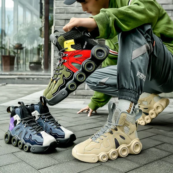 Nuevas zapatillas deportivas zapatillas de patinaje hip - hop zapatillas de baloncesto masculinas al aire libre zapatos masculinos - Image 5