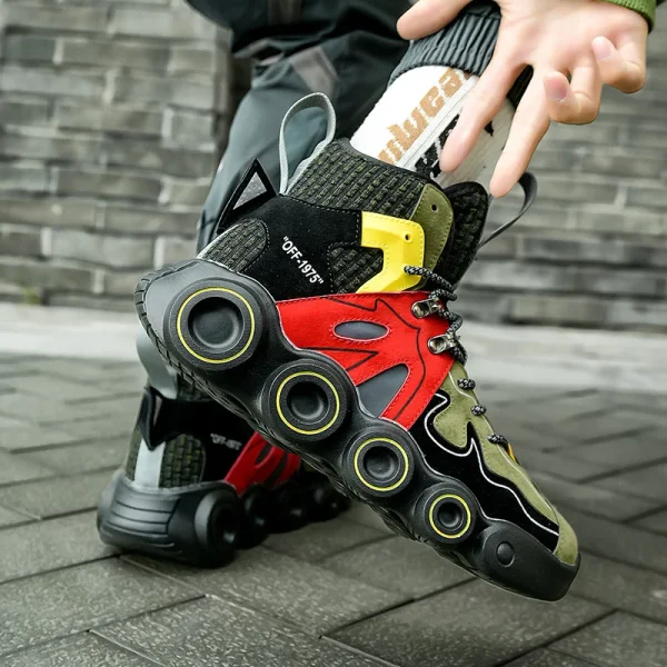 Nuevas zapatillas deportivas zapatillas de patinaje hip - hop zapatillas de baloncesto masculinas al aire libre zapatos masculinos