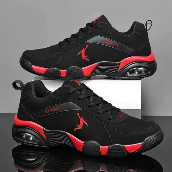 Zapatillas de correr transpirables para hombre, Tenis masculinos de diseño atlético para entrenamiento en gimnasio, deportes al aire libre, novedad de 2023 - Image 2
