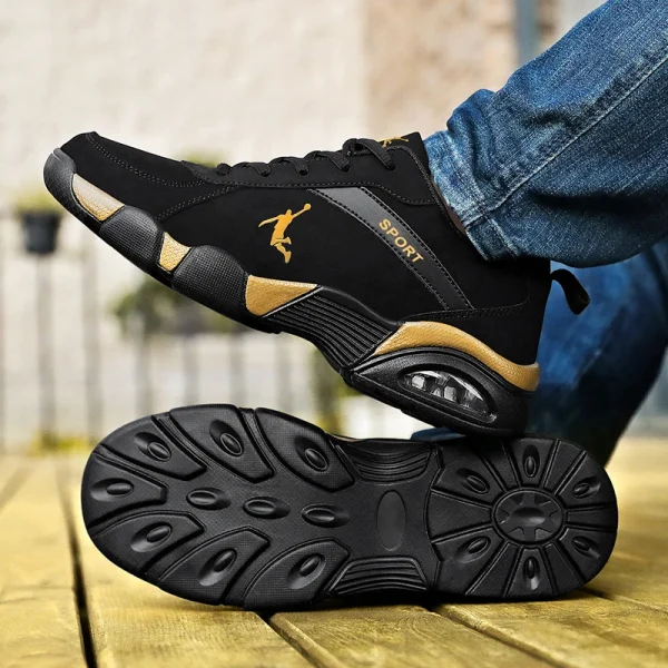 Zapatillas de correr transpirables para hombre, Tenis masculinos de diseño atlético para entrenamiento en gimnasio, deportes al aire libre, novedad de 2023 - Image 4