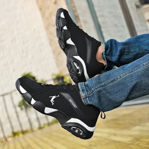 Zapatillas de correr transpirables para hombre, Tenis masculinos de diseño atlético para entrenamiento en gimnasio, deportes al aire libre, novedad de 2023 - Image 6