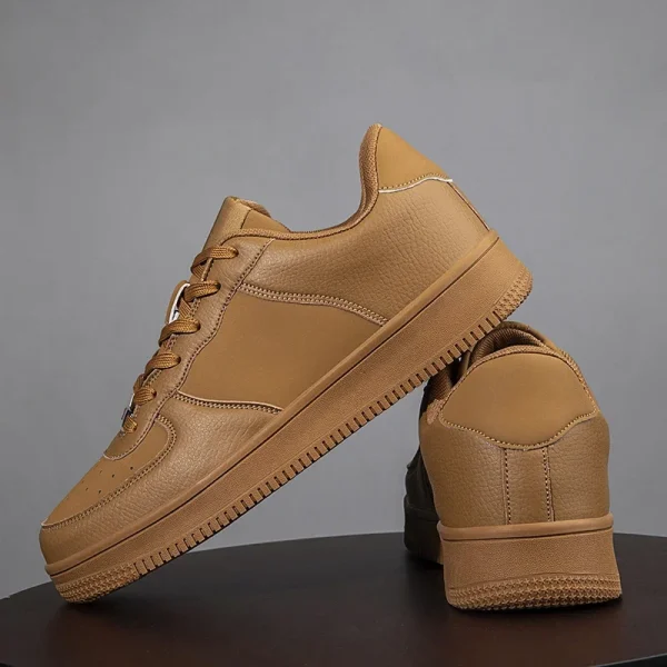 Zapatos deportivos básicos para hombre, calzado informal, color marrón y blanco, a la moda, para verano y otoño, talla grande 45 46 - Image 5