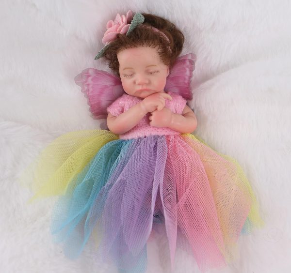 Mini bebe reborn silicona sólida blanda