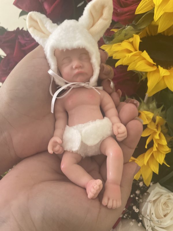 Mini bebe reborn silicona sólida