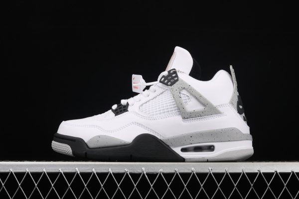 Nike Air Jordan 4 Retro Blanco/Negro para Hombre - Zapatillas de Baloncesto - Image 2