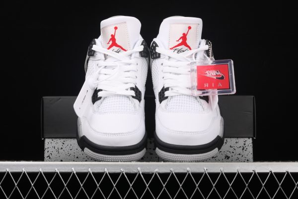 Nike Air Jordan 4 Retro Blanco/Negro para Hombre - Zapatillas de Baloncesto - Image 5