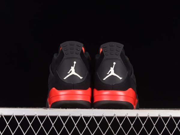 Nike Air Jordan 4 Retro Negro/Rojo para Hombre - Zapatillas de Baloncesto - Image 4