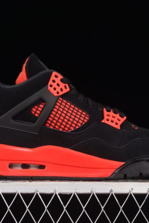 Nike Air Jordan 4 Retro Negro/Rojo para Hombre - Zapatillas de Baloncesto