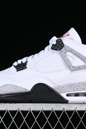 Nike Air Jordan 4 Retro Blanco/Negro para Hombre - Zapatillas de Baloncesto